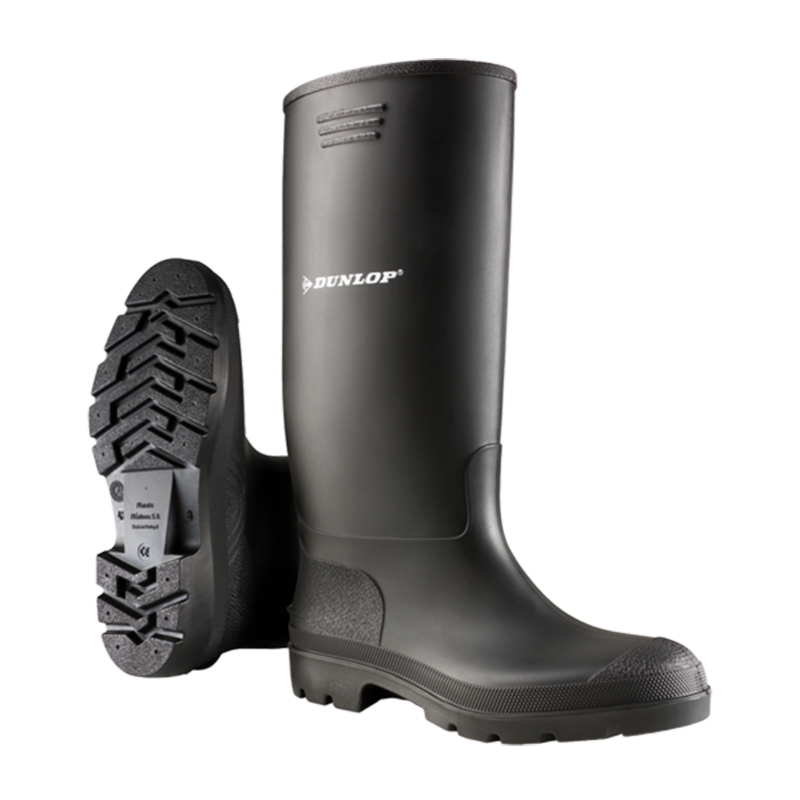 Bota de Borracha Cano Alto Preta (Dunlop)