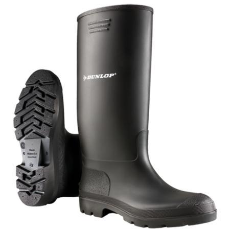 Bota de Borracha Cano Alto Preta (Dunlop)