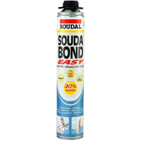 Espuma de poliu. Soudabond Easy,750ml, Soudal
