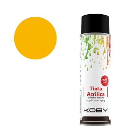 Spray Tinta Acrílica 400ml, RAL 1023 (Amarelo)