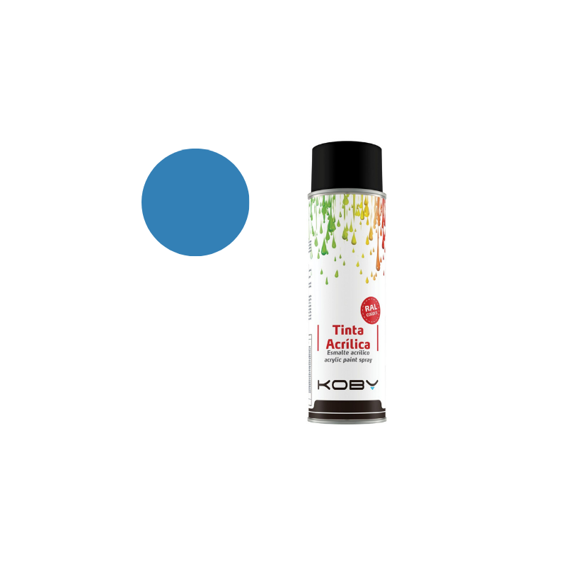 Spray Tinta Acrílica 400ml, RAL 5012 (Azul)