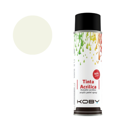 Spray Tinta Acrilica 400ml, Branco  Ral 9010B Koby
