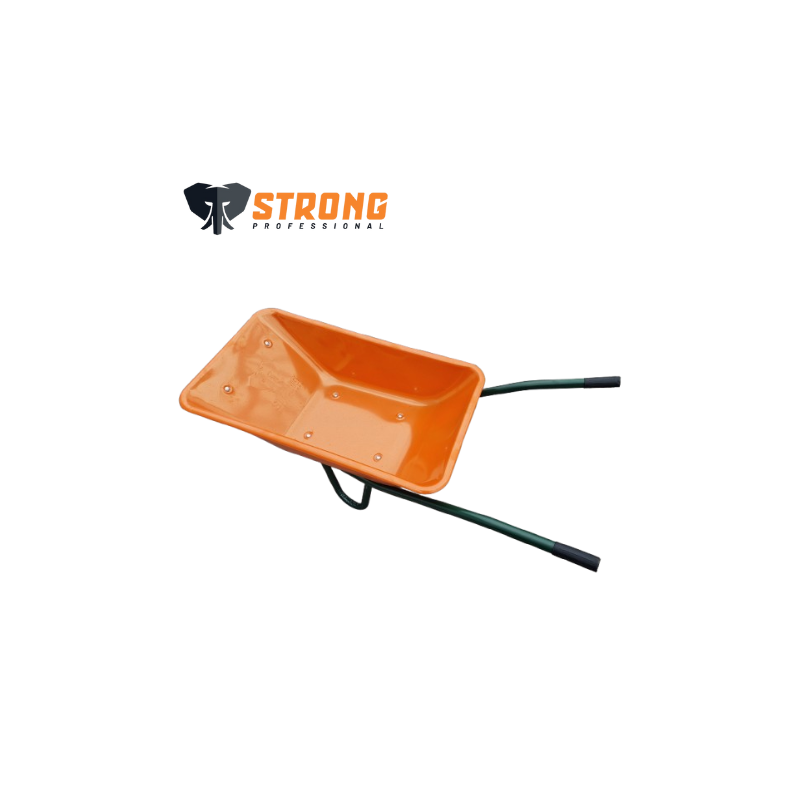 Carro mão laranja 90Lt Strong