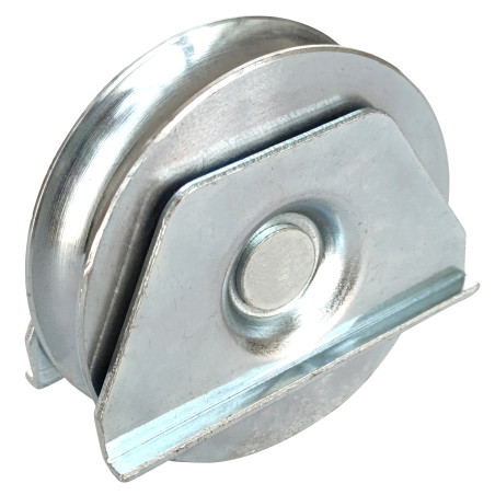 Roda em U 80mm canal 16 p/ soldar Strong