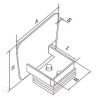 Topo p/ calha autoportante grande Strong