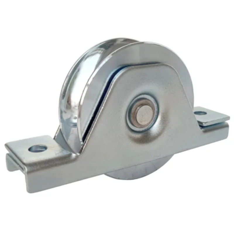 Roda Inox em U 120mm canal 20 p/ aparafusar Strong