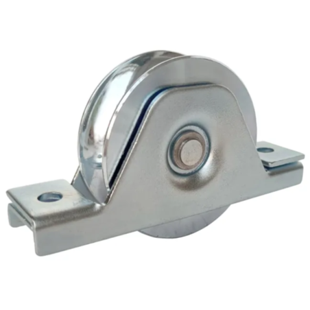 Roda Inox em U 120mm canal 20 p/ aparafusar Strong
