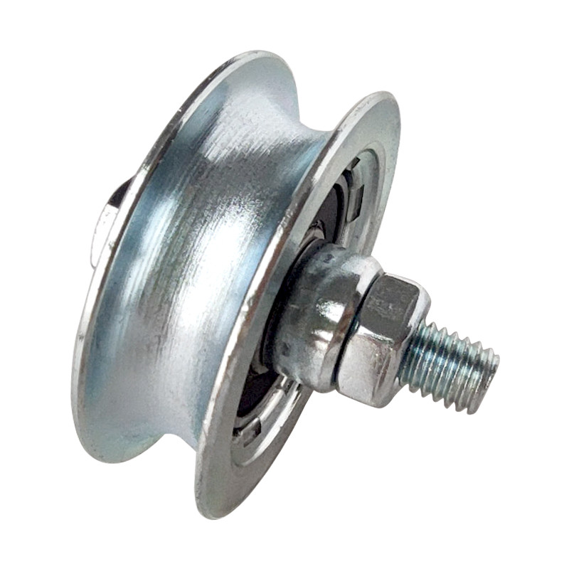 Roda em U 120mm canal 20 c/ 2 rolamentos Strong