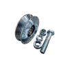 Roda p/ Portao Art. 300V-50x12mm,ZN