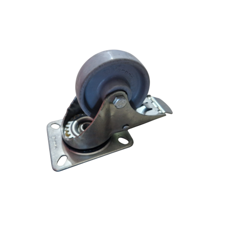 Rodizio Giratorio c/ travao G-100mm, Nylon