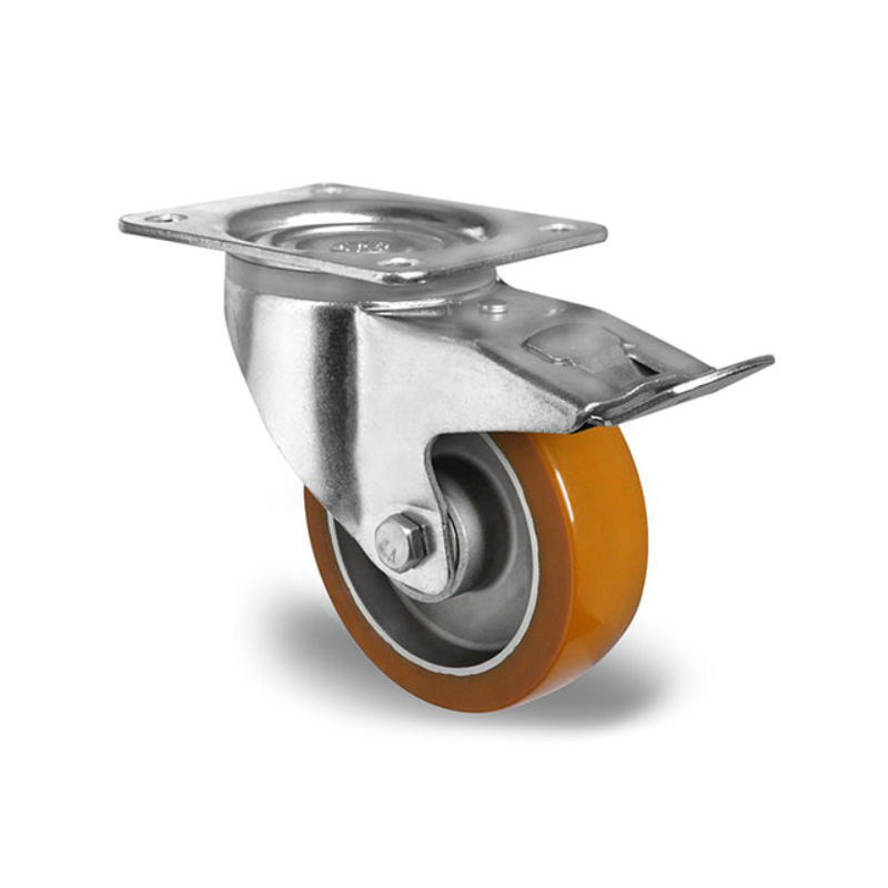 Rodízio Giratório c/ travão 120/PUAET - 80mm