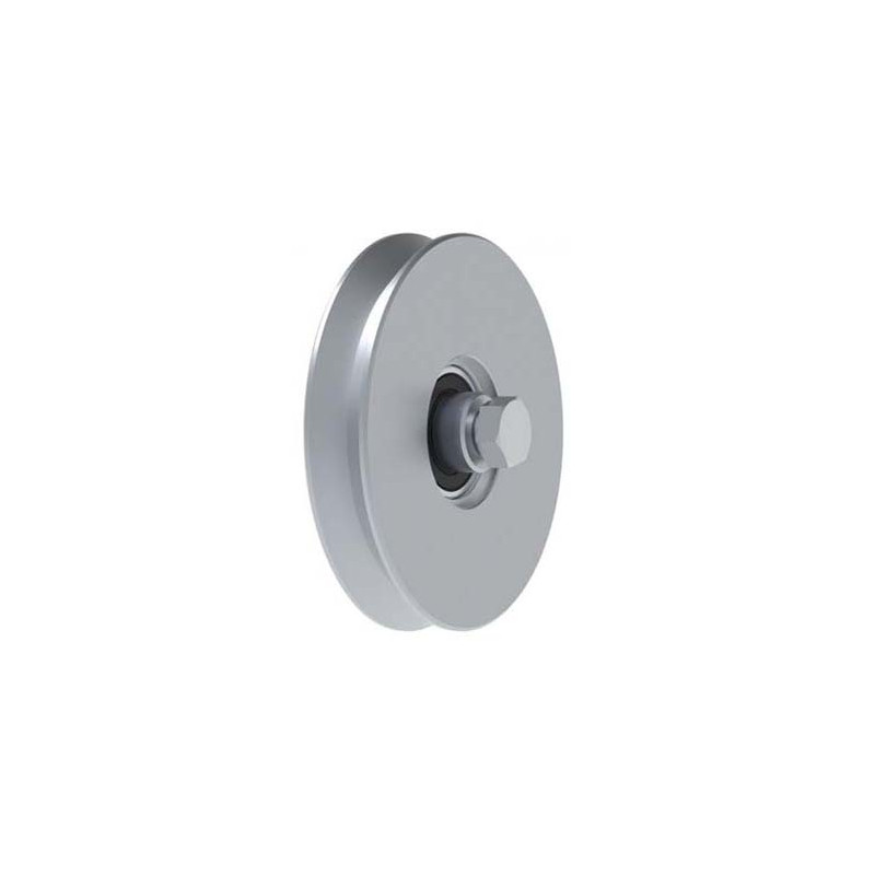 Roda p/ Portão Artigo 305V-160x28 ZN