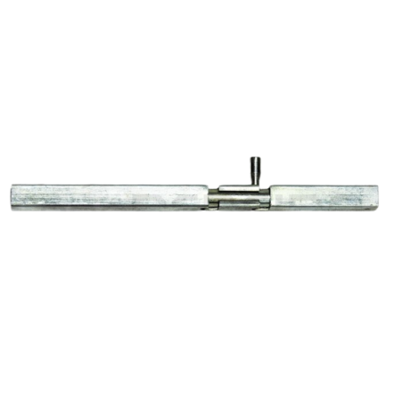 Fecho c/ mola Quad. 16x400mm Zincado