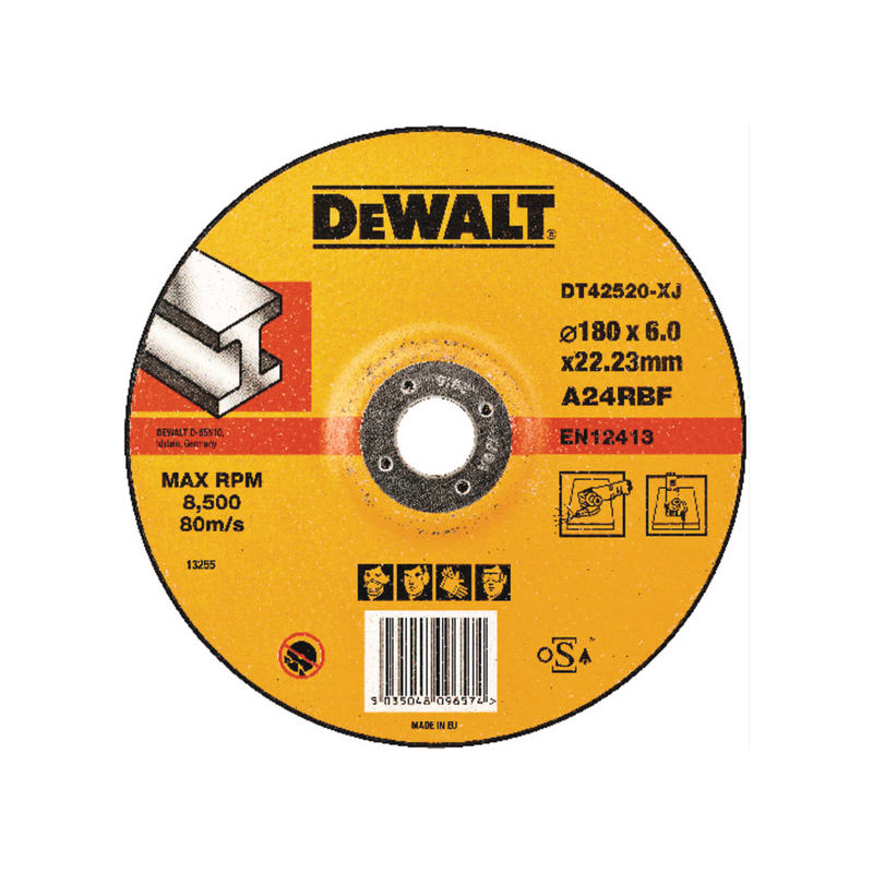 Disco Rebarbar  180x6.0x22.2, Dewalt