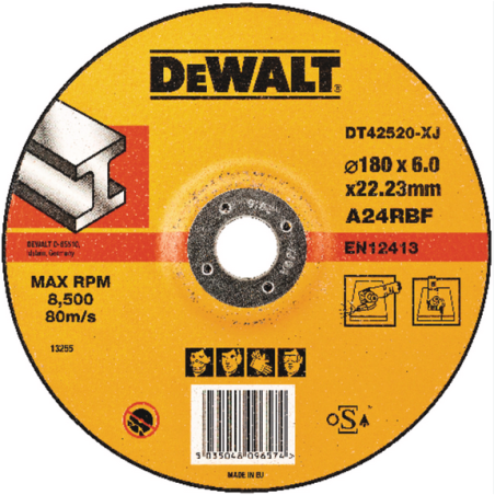 Disco Rebarbar  180x6.0x22.2, Dewalt