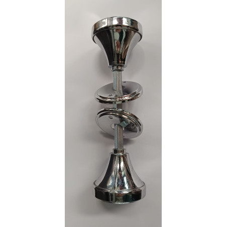 Puxadores Duplos Crom. 10/8