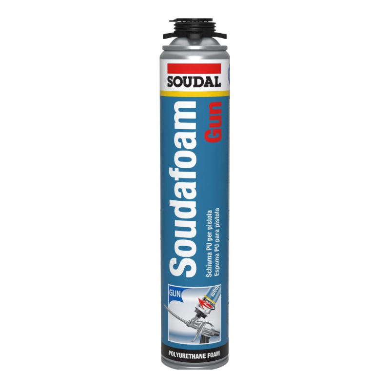 Espuma de poliuretano Pistola,750ml, Soudal
