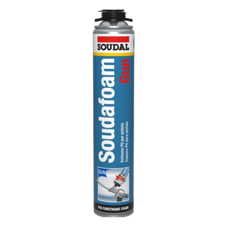 Espuma de poliuretano Pistola,750ml, Soudal