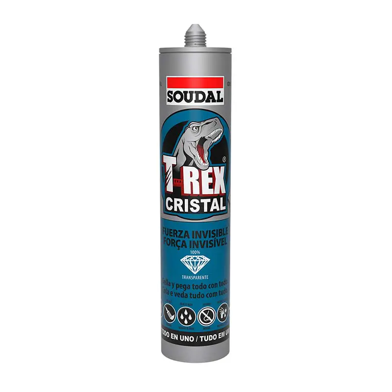 T-REX  CRISTAL 290ml, Incolor Soudal