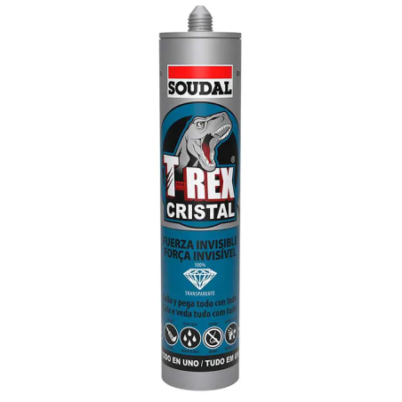T-REX  CRISTAL 290ml, Incolor Soudal