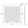 VENTILADOR 3-200X200 AL BRANCO MALHA (D)