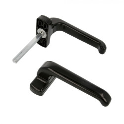 PUXADOR EPSILON ALUMINIO PRETO CONJ (D)