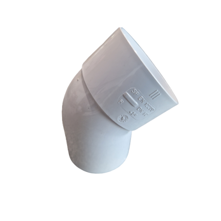 Curva 45º c/  PVC Branco, Dakota