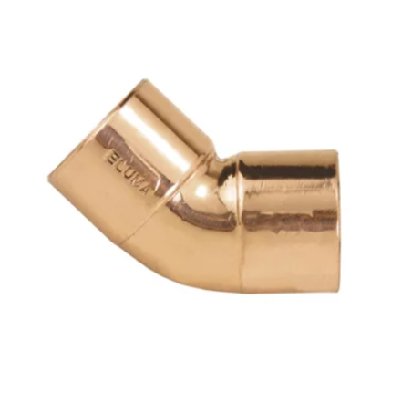 Curva 45º c/  PVC Cobre, Dakota